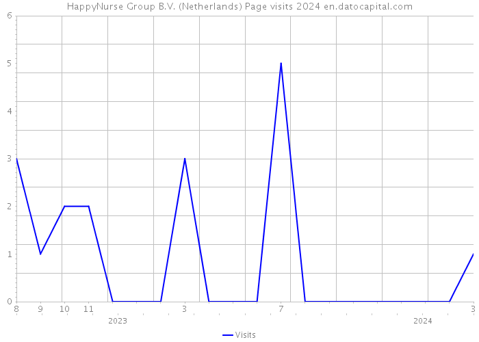HappyNurse Group B.V. (Netherlands) Page visits 2024 