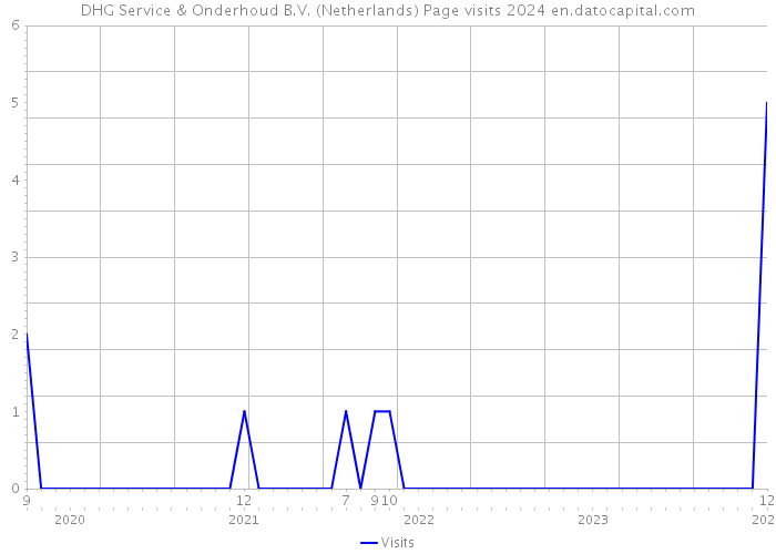 DHG Service & Onderhoud B.V. (Netherlands) Page visits 2024 