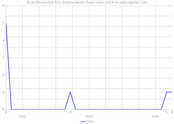 Ricks Beachclub B.V. (Netherlands) Page visits 2024 