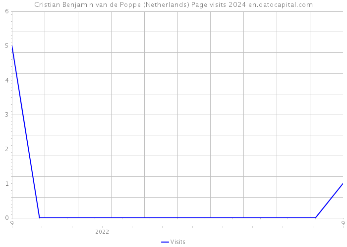 Cristian Benjamin van de Poppe (Netherlands) Page visits 2024 