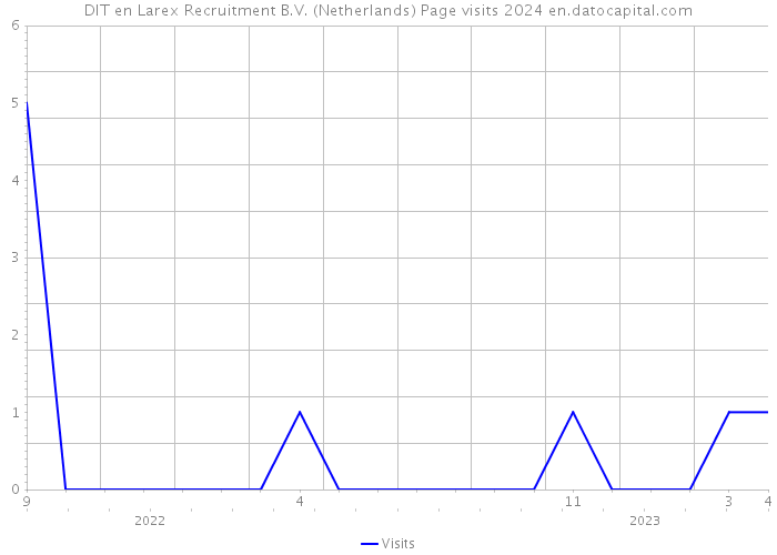 DIT en Larex Recruitment B.V. (Netherlands) Page visits 2024 