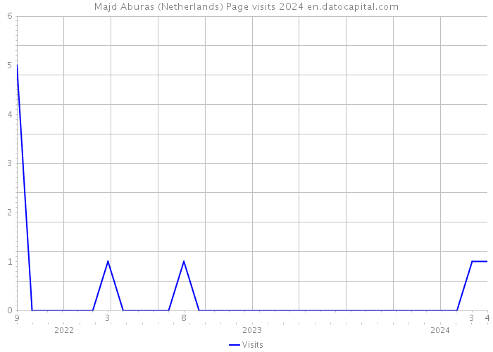 Majd Aburas (Netherlands) Page visits 2024 