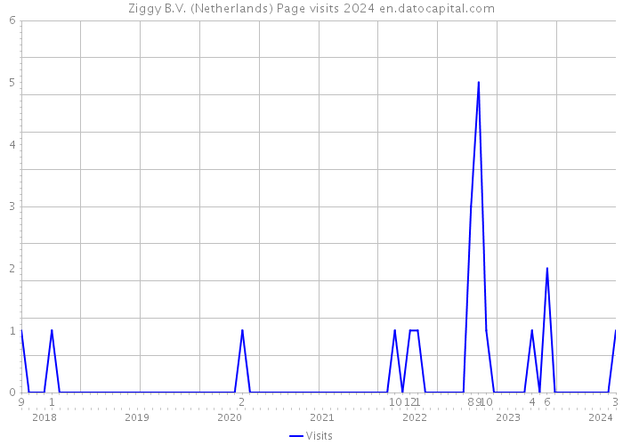Ziggy B.V. (Netherlands) Page visits 2024 