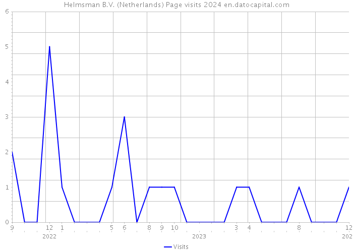 Helmsman B.V. (Netherlands) Page visits 2024 