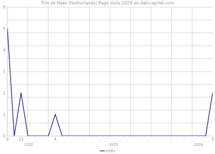 Pim de Haan (Netherlands) Page visits 2024 
