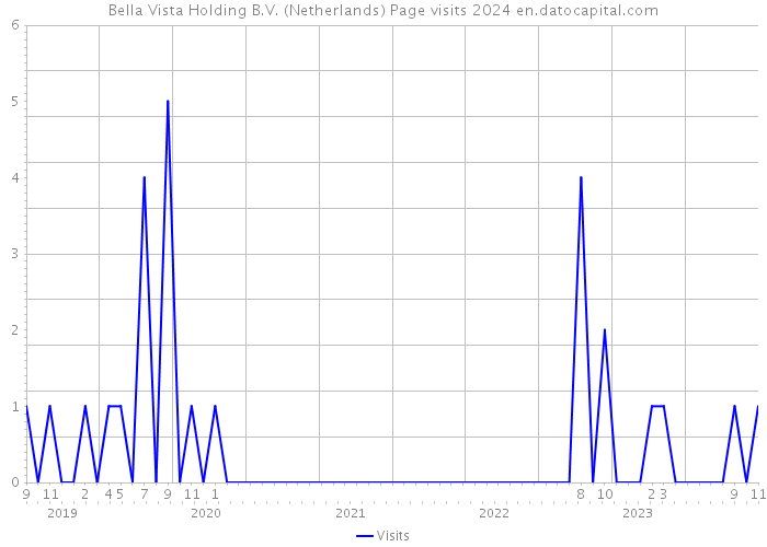Bella Vista Holding B.V. (Netherlands) Page visits 2024 
