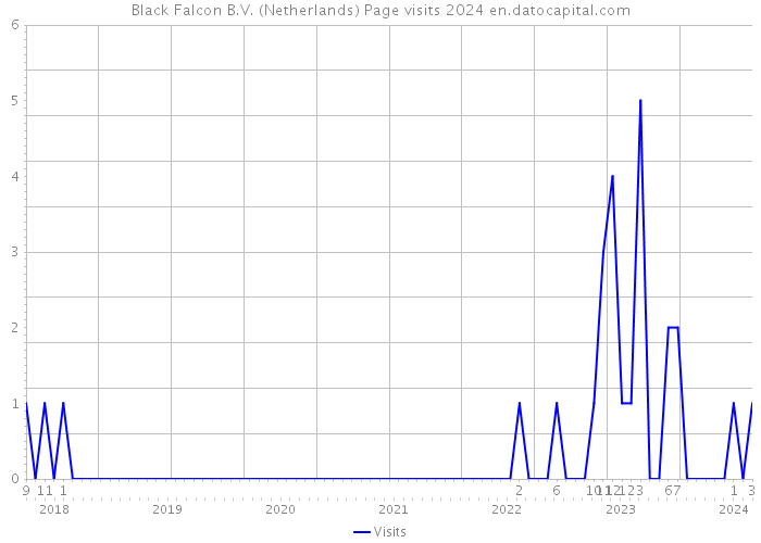 Black Falcon B.V. (Netherlands) Page visits 2024 