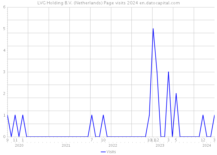 LVG Holding B.V. (Netherlands) Page visits 2024 