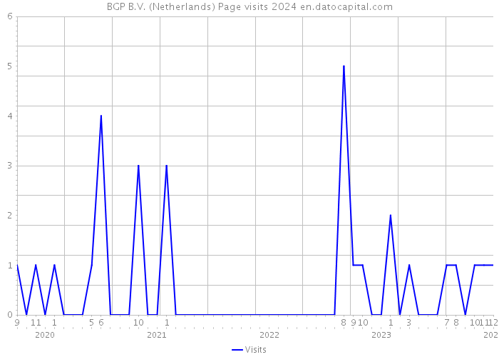 BGP B.V. (Netherlands) Page visits 2024 