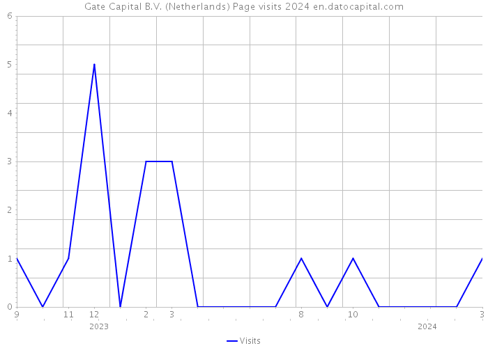Gate Capital B.V. (Netherlands) Page visits 2024 