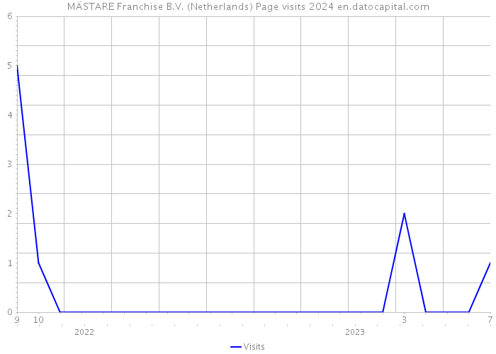 MÄSTARE Franchise B.V. (Netherlands) Page visits 2024 