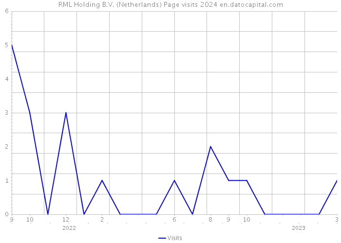 RML Holding B.V. (Netherlands) Page visits 2024 