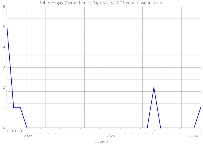 Sahin Akçay (Netherlands) Page visits 2024 