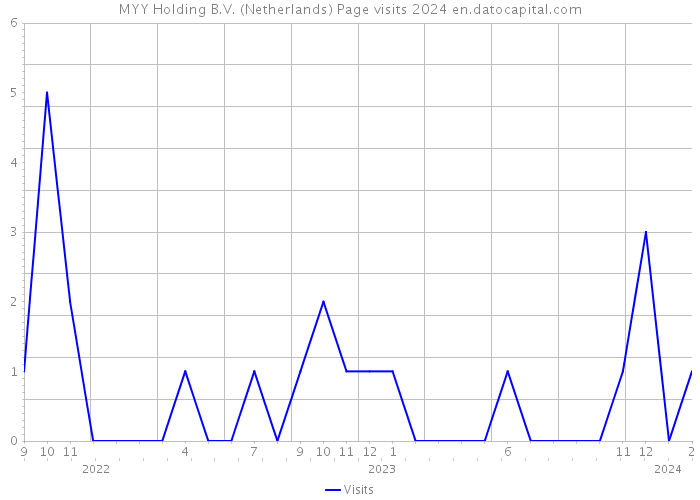 MYY Holding B.V. (Netherlands) Page visits 2024 