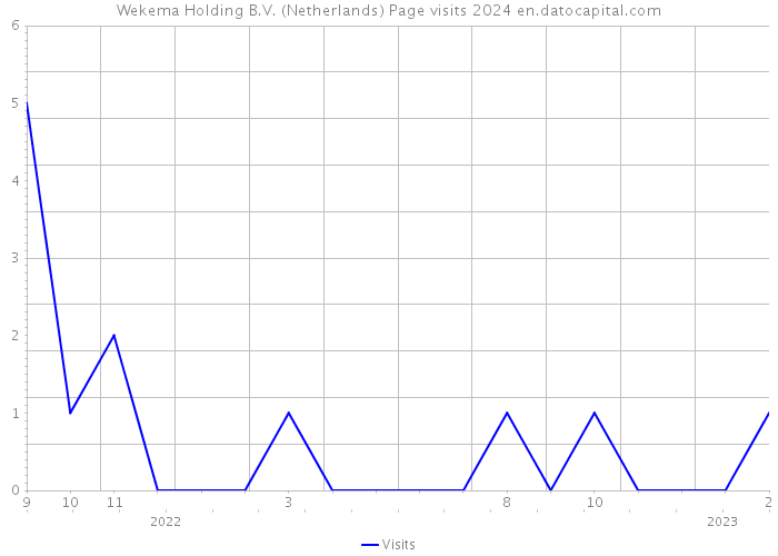 Wekema Holding B.V. (Netherlands) Page visits 2024 