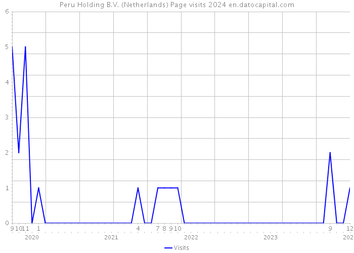 Peru Holding B.V. (Netherlands) Page visits 2024 