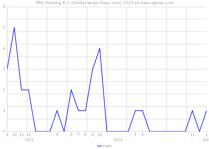 RML Holding B.V. (Netherlands) Page visits 2024 