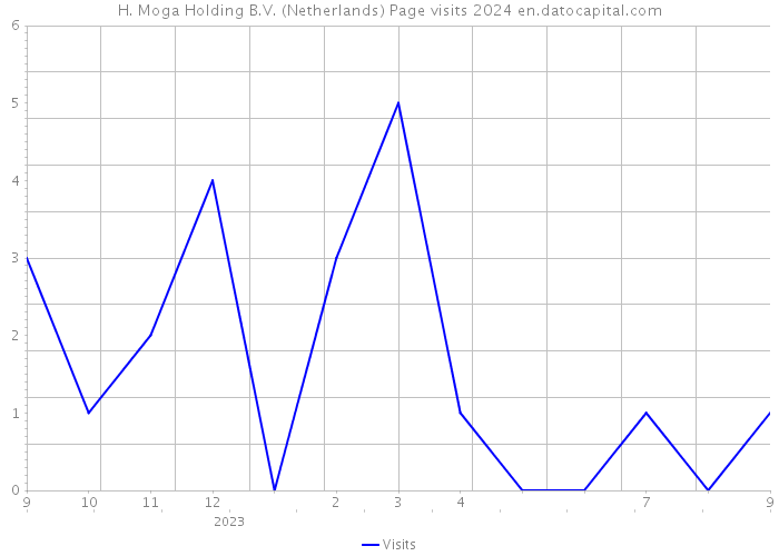 H. Moga Holding B.V. (Netherlands) Page visits 2024 