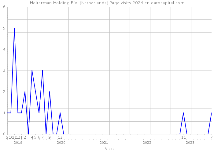 Holterman Holding B.V. (Netherlands) Page visits 2024 