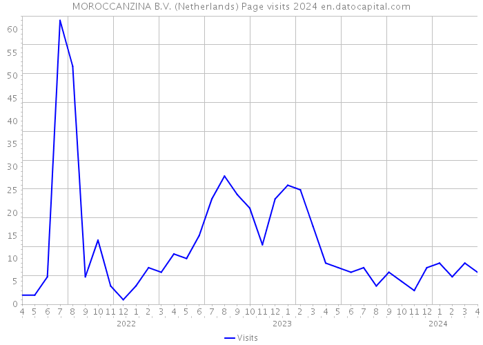 MOROCCANZINA B.V. (Netherlands) Page visits 2024 