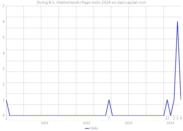 Doing B.V. (Netherlands) Page visits 2024 