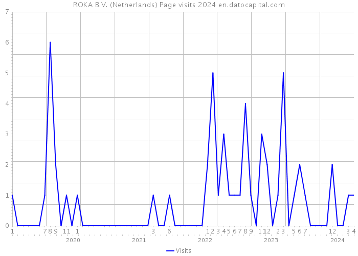 ROKA B.V. (Netherlands) Page visits 2024 