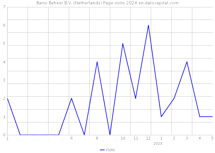 Bansi Beheer B.V. (Netherlands) Page visits 2024 
