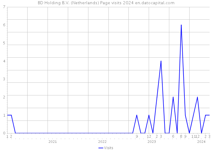 BD Holding B.V. (Netherlands) Page visits 2024 