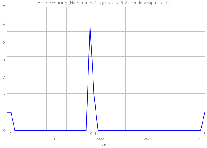 Harm Schuring (Netherlands) Page visits 2024 