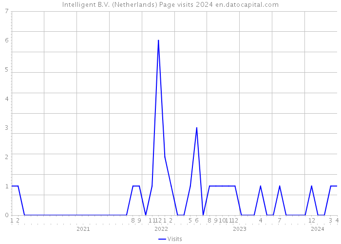 Intelligent B.V. (Netherlands) Page visits 2024 