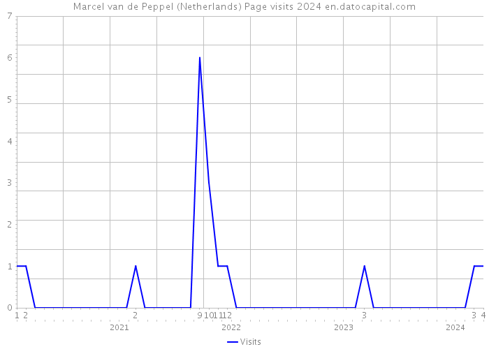 Marcel van de Peppel (Netherlands) Page visits 2024 