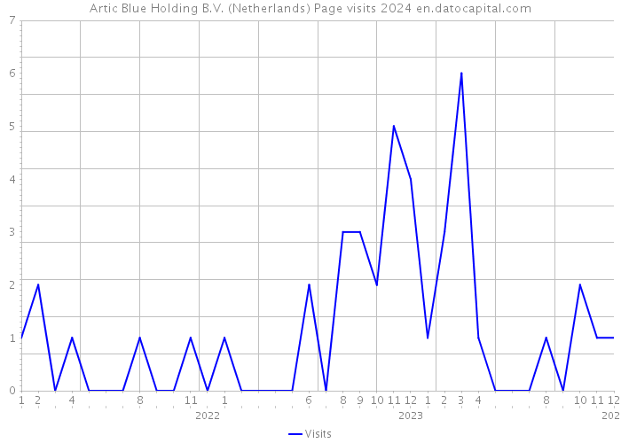 Artic Blue Holding B.V. (Netherlands) Page visits 2024 