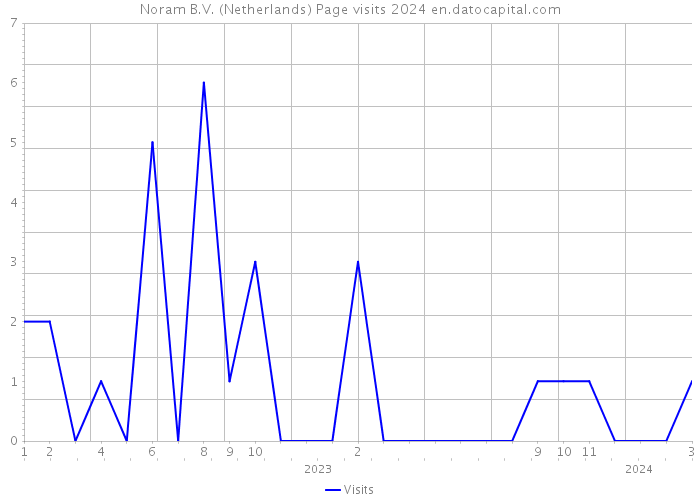 Noram B.V. (Netherlands) Page visits 2024 
