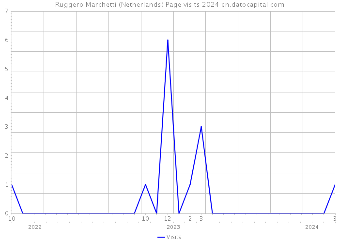 Ruggero Marchetti (Netherlands) Page visits 2024 