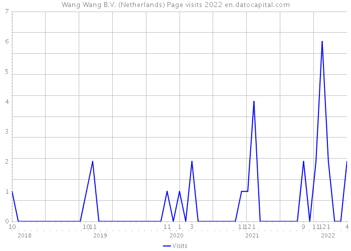 Wang Wang B.V. (Netherlands) Page visits 2022 