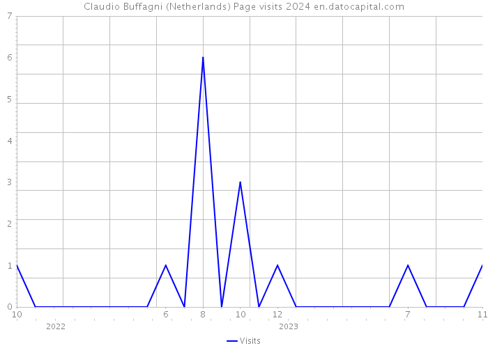 Claudio Buffagni (Netherlands) Page visits 2024 