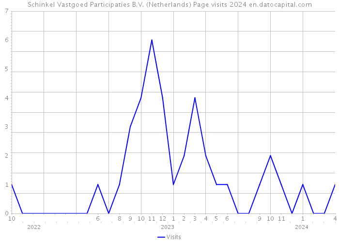 Schinkel Vastgoed Participaties B.V. (Netherlands) Page visits 2024 