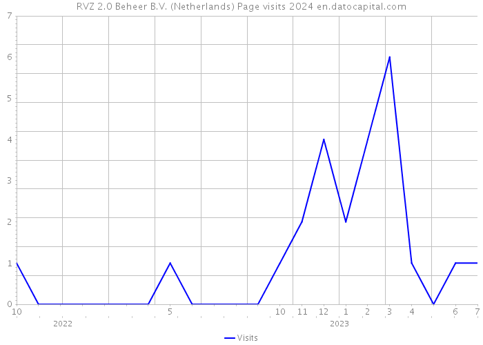 RVZ 2.0 Beheer B.V. (Netherlands) Page visits 2024 