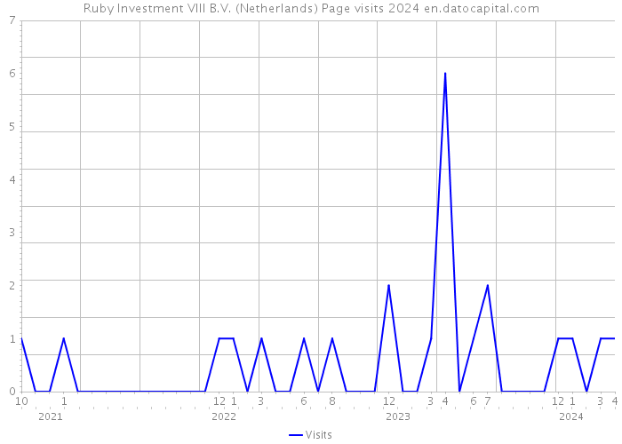 Ruby Investment VIII B.V. (Netherlands) Page visits 2024 
