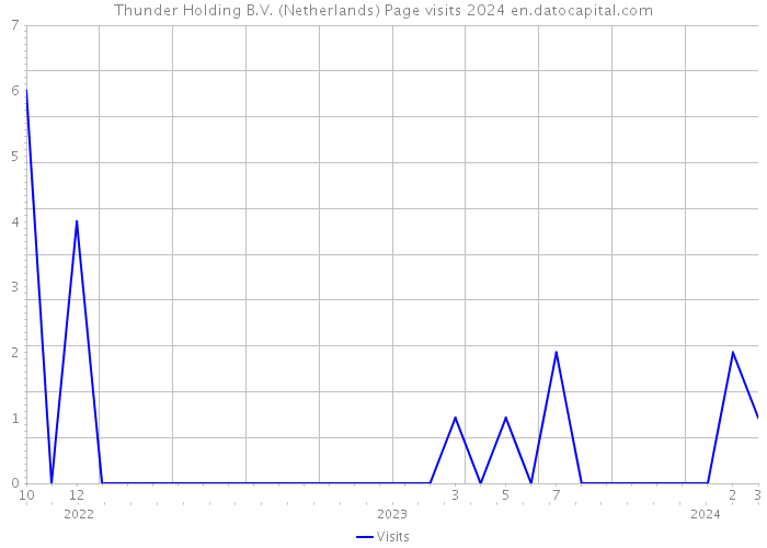 Thunder Holding B.V. (Netherlands) Page visits 2024 