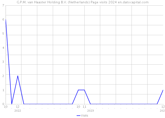 G.P.M. van Haaster Holding B.V. (Netherlands) Page visits 2024 