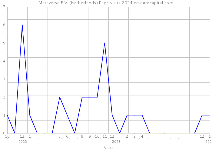 Metaverse B.V. (Netherlands) Page visits 2024 
