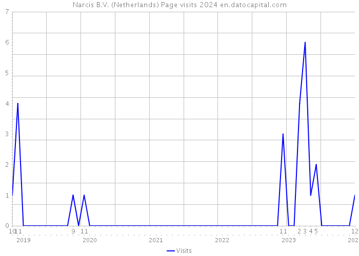 Narcis B.V. (Netherlands) Page visits 2024 