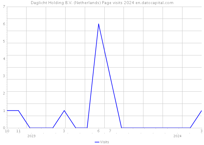 Daglicht Holding B.V. (Netherlands) Page visits 2024 