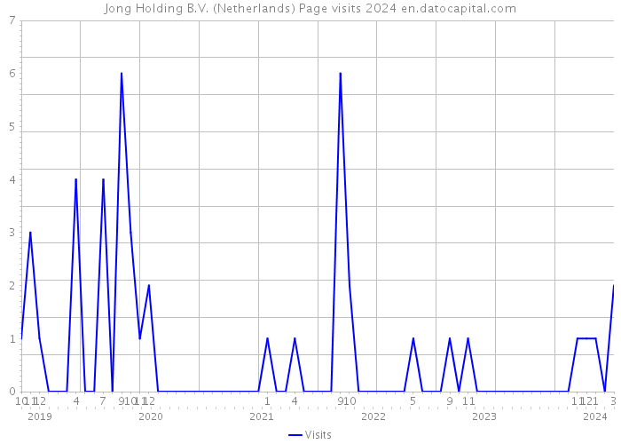Jong Holding B.V. (Netherlands) Page visits 2024 