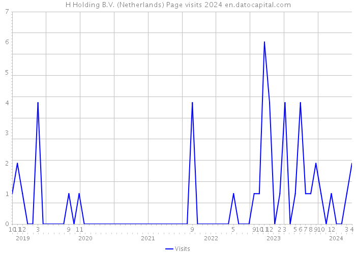 H Holding B.V. (Netherlands) Page visits 2024 