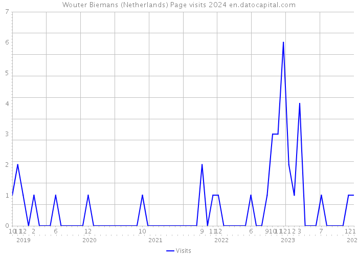 Wouter Biemans (Netherlands) Page visits 2024 