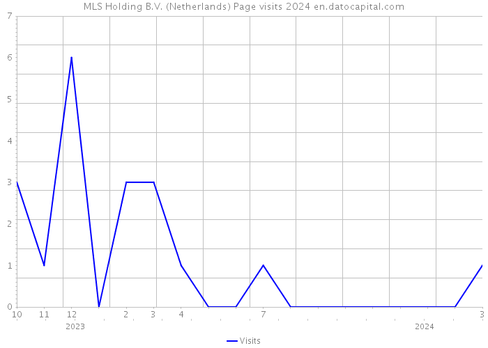MLS Holding B.V. (Netherlands) Page visits 2024 
