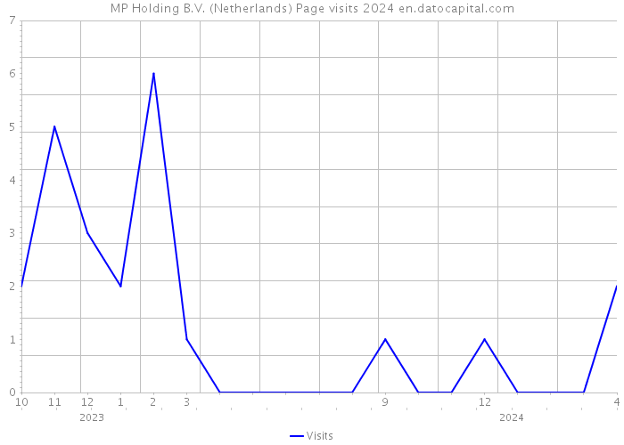 MP Holding B.V. (Netherlands) Page visits 2024 