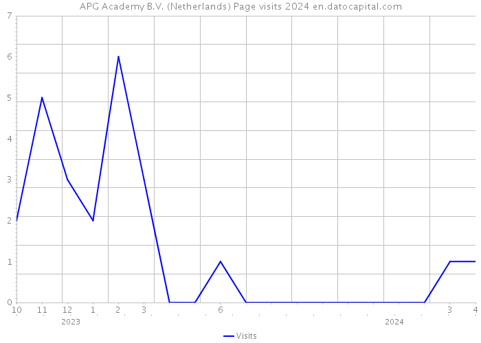 APG Academy B.V. (Netherlands) Page visits 2024 